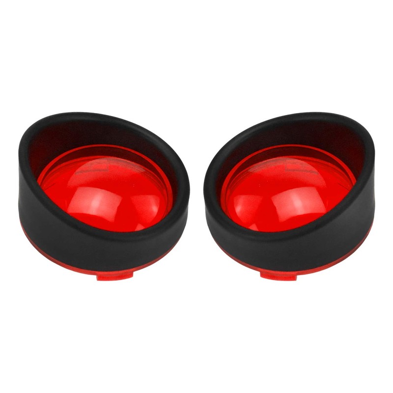 HDBUBALUS ABS Visor Style Turn Signal Lens Indicator Light Bezels
