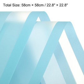 MECCANIXITY 10pcs Blue Border Flower Wrapping Paper 22.8"x22.8" Waterproof Floral Wrapping Paper for DIY Crafts, Gift Flower Shop Bouquet Packaging