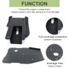REARACE Chassis Swingarm Skid Plate Fit for Raptor 660R YFM660R