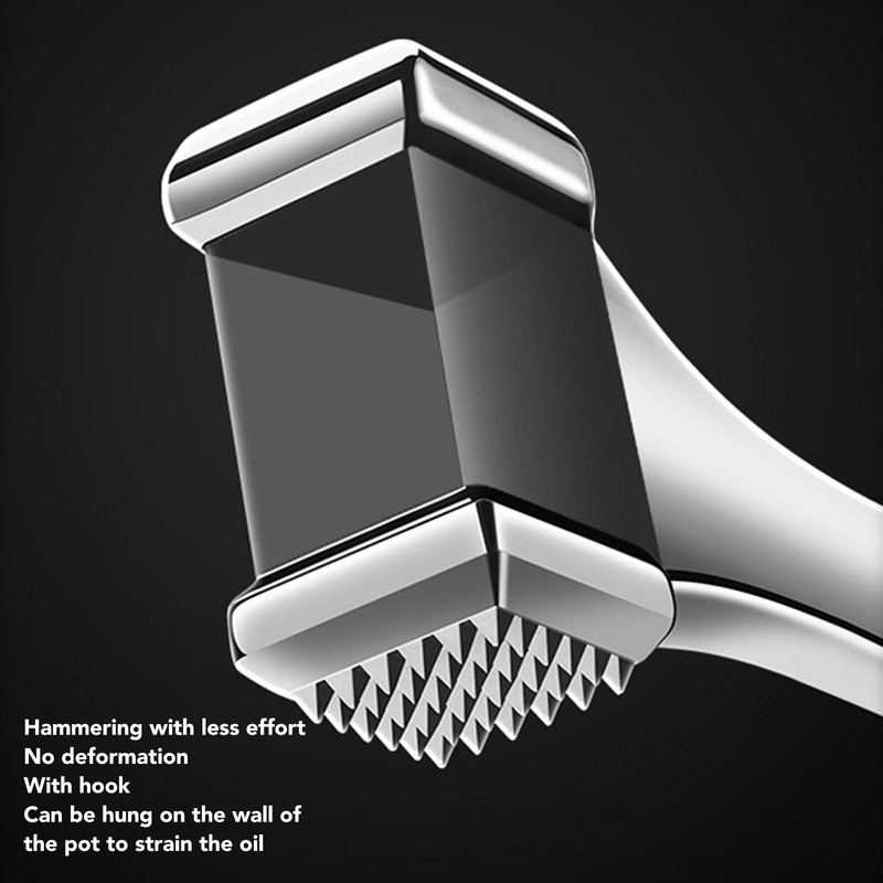 Meat Mallet Prevent Slip Handle Double Sided Nails 304 Stainless