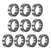 sourcing map 10pcs 6700-2RS Deep Groove Ball Bearings, Chrome Steel