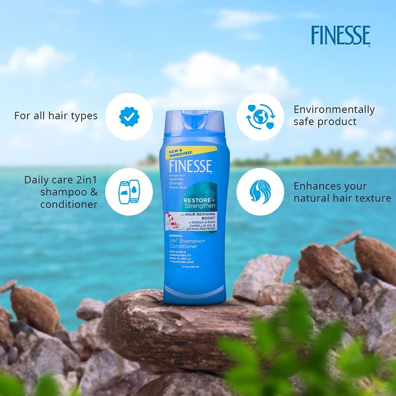 FINESSE Self Adjusting 2 in 1 Texture Enhancing Shampoo and