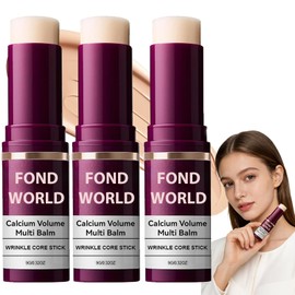3pcs Bálsamo Multi-Volumen con Calcio y Colágeno,Barra De Cuidado De Ojos,Barra Hidratante Antiarrugas para Ojos,Extracto de Elastina para Piel Firme 