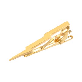 Yoursfs Gold Lightning Bolt Tie Clip for Men - Unique Tie Pin Men Jewelry
