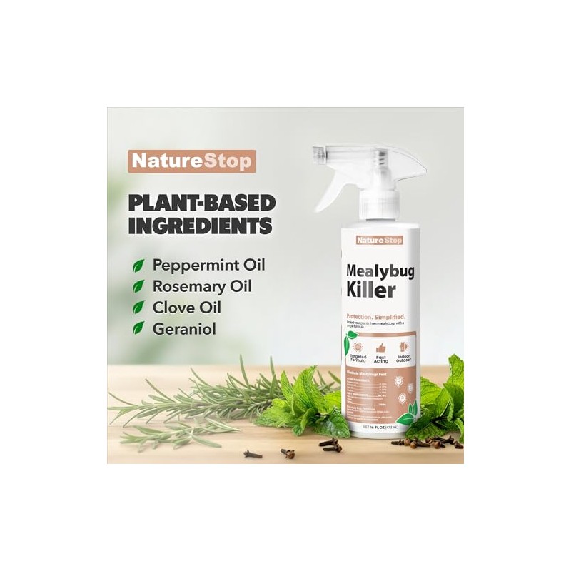 Mealy Bug Killer (16oz) | Kills On Contact, Natural Oil