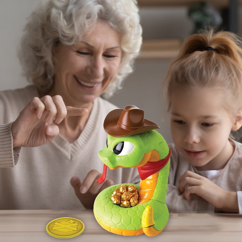 Funny Electric Rattlesnake Toy Scary Rattlesnake Prank Toys Trap Interactive