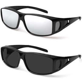 Fit Over Wrap Sunglasses Polarized Lens Wear Over Eyeglasses 100% UV Protection for Men and Women