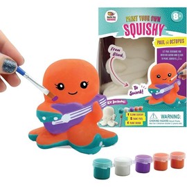 Elephant Squishy Painting Kit - Squishy Toys for Kids, Squishies for Kids - Slow Rise Squishy Animals - Ideal Arts and Crafts, Gifts for 8-12, Girls & Boys, Easter Basket Stuffers - Style: Octopus Squishy