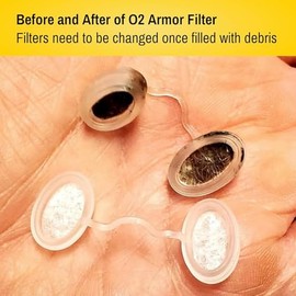 O2 Armor Nose Filters for Welders & Allergies - Nose Filter for Dust - Nasal Filters for Welding - Nose Dust Mask for Construction (30 Pack - 3x10, Size Large)