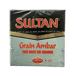 Green Tea Sultan Grain Ambar 200g – Pearl Gunpowder Green Tea for Traditional Moroccan Mint Tea