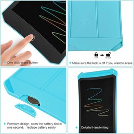 LCD Writing Tablet Doodle Board with Bag, Electronic Sketch Drawing Tablet & Pad Activity Games Drawing Board, Travel Learning Toy - Gift  Boy