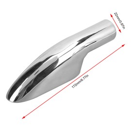 Marine Railing Base, 7/8in / 22mm 316 Stainless Steel Boat Hand Rail Base Handrail Fitting End Mount Hardware Tube Base for Yacht, Marine Boats, Vessels(7/8in/22mm)