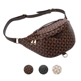 Versatile Women's Designer Fanny Pack - Sling Bag for On-the-Go Style & Travel - Perfect as Crossbody or Chest Bum Bag (Brown)