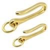 PPFISH Solid Brass U Hook Key Loop Pocket Clip with