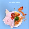 Baby Suction Plate Cute Fox Shape Non Toxic Safe 3