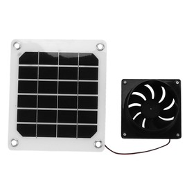 20W Solar Panel Exhaust Fan Kit with Protective Net 6 Inch Portable Solar Powered Fan for Pet Chicken House