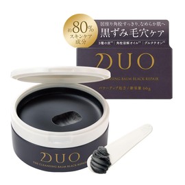 Pore prevention and dark pore care. DUO The Cleansing Balm, Black Repair, 2.3 oz (66 g), Black Balm, Cleansing, Pores, Blackheads, Makeup Removal, Skin Care, Waterproof, No Face Wash Necessary, Moisturizing Duo