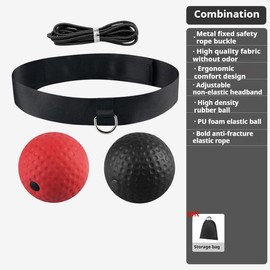 StayFit Reflex Boxing Ball Kit, Hand-Eye Coordination and Reaction Training, for Kids and Adults