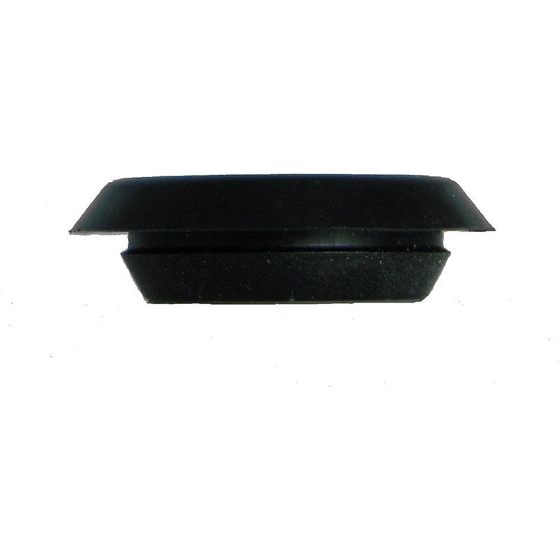 1" 1 inch Flush Mount Black Plastic Body and Sheet