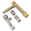 Water Intake Valve Key G1 Thread Brass Stainless Steel Quick