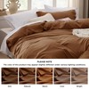 Bedsure Bedsure Brown Duvet Cover Queen Size - 3 Pieces