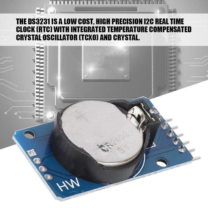 DS3231 AT24C32 Module, Precision Clock Module with Two Calendar Alarm