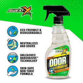 SweatX Extreme Odor Spray - Multipurpose No-Wash Deodorizer - Ideal for Shoes and Gym Clothing - Victory Scent (16 fl oz)
