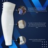 Pack Leg Sleeve Soccer + Shin Guards (White)