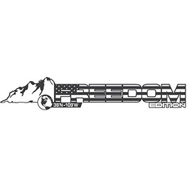 2 x Dark Grey Off-Road Freedom Edition Hood Decal Rocky Mountain Decal Fits Jeep Wrangler