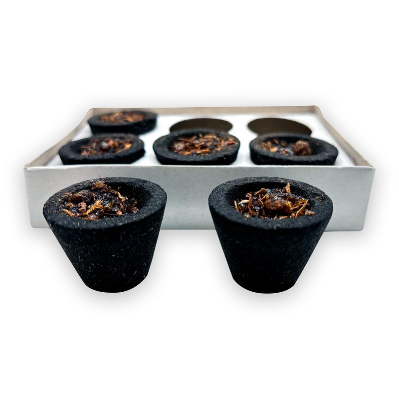 Charcoal Cups with 5g Incense Resin - Protection and Harmony