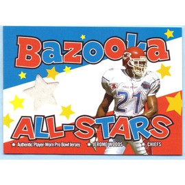 Jerome Woods 2004 Topps Bazooka All-Stars Game Worn Pro-Bowl Jersey #BAS-JWO - Kansas City Chiefs