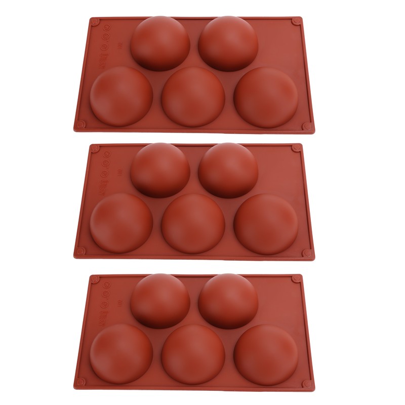 3PCS Semi Sphere Silicone Mold Baking Mold for DIY Making