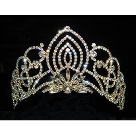 #11920G - Small Living Orchid Tiara - Gold Plated