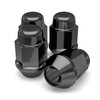 White Knight 1706SBK-4 Black M12x1.25 Bulge Acorn Lug Nut, 4
