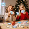 Nourdom Pack of 12 Snowflake Wind Chime Craft Set, DIY