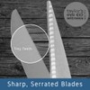 Scissors and Shears (Black, Kitchen (18cm/7" Serrated Blade Left Handed)