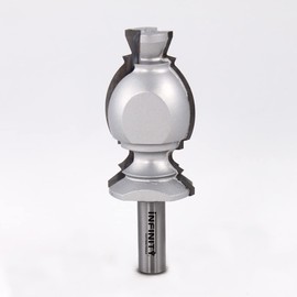 Infinity Cutting Tools 1/2" Shank, Colonial Router Bit - Crown Molding Cove, 1-5/8" C.D., 2-7/8" C.H.| Carbide Tip | Heavy-Duty | for Handheld Or Table Mounted Wood Router