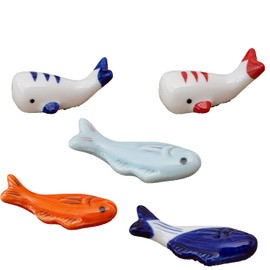 Pack of 5 Chopsticks Holder, Ceramic Chopstick Holder, Cushion Spoon, Ceramic Chopsticks Rest Shelves, for Chopsticks, Forks, Spoons, Kitchen Table Decoration, Restaurant Accessories