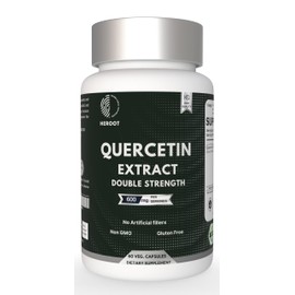 Heroot Quercetin Extract Capsules Non-GMO,Gluten-Free, Vegetarian Supports Overall Health Strength Energy (120 Capsules)
