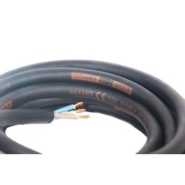 Titanex H07RN-F 5 x 4 mm² Heavy Rubber Cable Rubber Hose Cable Black Sold by the Metre (5 x 4 mm²)