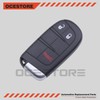OCESTORE 3 Button Car Key Fob Keyless Entry Remote Replacement
