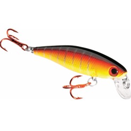 Dynamic Lures Trout Fishing Lure | Multiple BB Chamber Inside | (2) - Size 10 Treble Hooks | for Bass, Trout, Walleye, Carp | Count 1 | (Fire Craw, HD Trout 2.25 Inch)