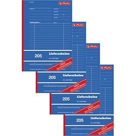 Herlitz 883546 Delivery Note Book A5 205 3 x 40 Pages Carbonless