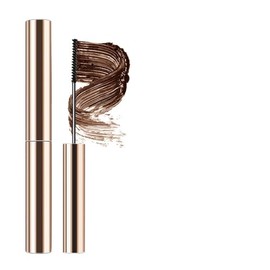 Mascara Ultra-Fine Lengthening Waterproof Quick-Dry, Brown | Ultimate Length & Volume for Sensitive Eyes, Smudge-Proof