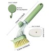 Soap Dispensing Dish Brush with 3 Replaceable Heads, Updated No