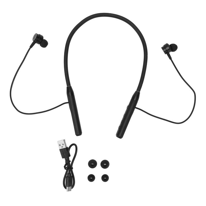 Bluetooth Neckband Headphones IPX7 Waterproof HiFi Stereo Deep Bass Magnetic