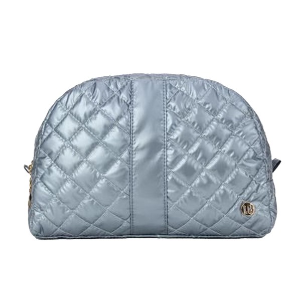 lemonbella Medium Jennifer Cosmetic Bag Nylon Quilted Travel Makeup Pouch