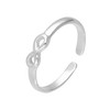 Sterling Silver Infinity Symbol Adjustable Toe Ring