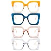 REAVEE Blue Light Blocking Computer Glasses 4 Pack P2302-ORBUCHAMGY