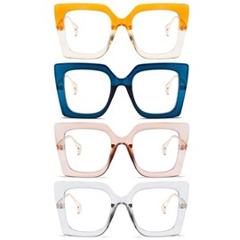REAVEE Blue Light Blocking Computer Glasses 4 Pack P2302-ORBUCHAMGY